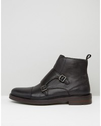 Bottes en cuir noires Aldo