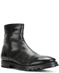 Bottes en cuir noires Officine Creative