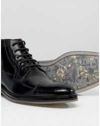 Bottes en cuir noires Ted Baker