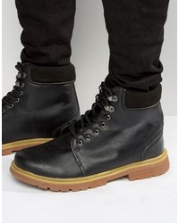 Bottes en cuir noires Bellfield