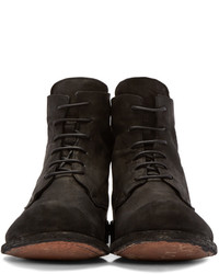 Bottes en cuir noires Officine Creative