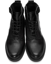 Bottes en cuir noires Diesel