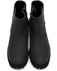 Bottes en cuir noires Diesel