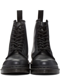 Bottes en cuir noires Dr. Martens