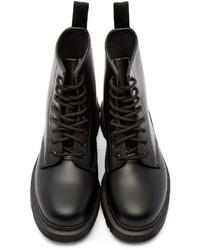 Bottes en cuir noires Dr. Martens