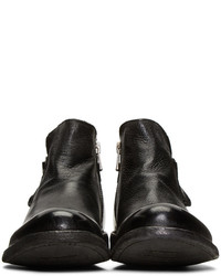 Bottes en cuir noires Officine Creative