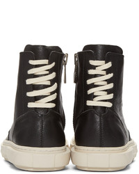 Bottes en cuir noires D.gnak By Kang.d