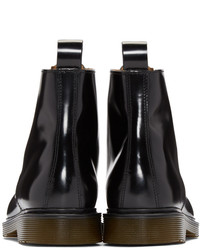 Bottes en cuir noires AMI Alexandre Mattiussi