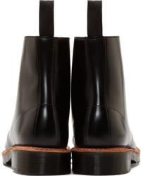 Bottes en cuir noires Dr. Martens