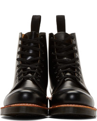 Bottes en cuir noires Dr. Martens