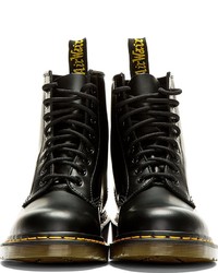 Bottes en cuir noires Dr. Martens