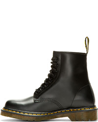 Bottes en cuir noires Dr. Martens