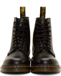 Bottes en cuir noires Dr. Martens