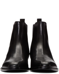 Bottes en cuir noires Saint Laurent