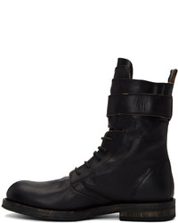 Bottes en cuir noires Ann Demeulemeester