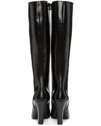 Bottes en cuir noires Saint Laurent