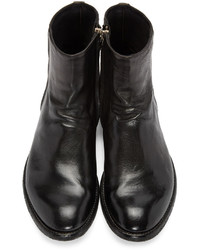 Bottes en cuir noires Officine Creative