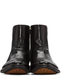 Bottes en cuir noires Officine Creative