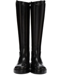 Bottes en cuir noires Ann Demeulemeester