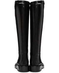 Bottes en cuir noires Ann Demeulemeester