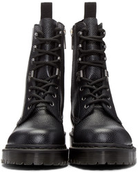 Bottes en cuir noires Dr. Martens