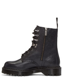 Bottes en cuir noires Dr. Martens