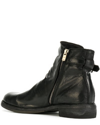 Bottes en cuir noires Officine Creative