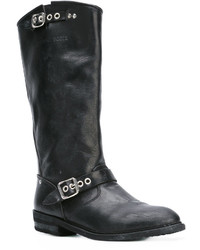 Bottes en cuir noires Golden Goose Deluxe Brand