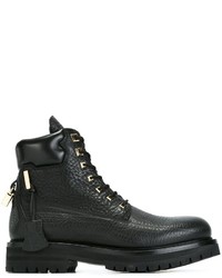 Bottes en cuir noires Buscemi