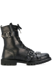 Bottes en cuir noires Christian Pellizzari