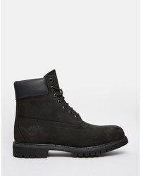 Bottes en cuir noires Timberland