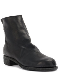 Bottes en cuir noires Guidi