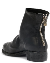 Bottes en cuir noires Guidi