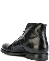 Bottes en cuir noires Pantanetti