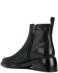 Bottes en cuir noires Ann Demeulemeester