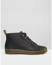 Bottes en cuir noires Dr. Martens