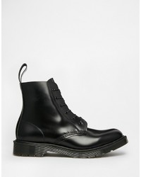 Bottes en cuir noires Dr. Martens