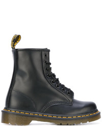 Bottes en cuir noires Dr. Martens