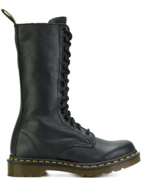 Bottes en cuir noires Dr. Martens