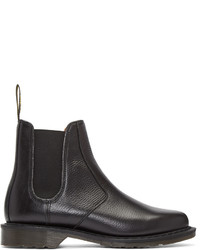 Bottes en cuir noires Dr. Martens