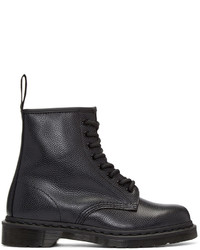 Bottes en cuir noires Dr. Martens