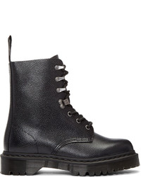 Bottes en cuir noires Dr. Martens