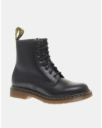 Bottes en cuir noires Dr. Martens