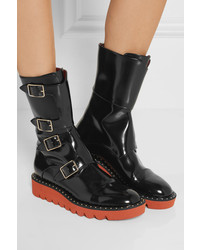 Bottes en cuir noires Stella McCartney