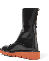 Bottes en cuir noires Stella McCartney