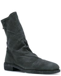 Bottes en cuir noires Guidi