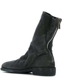 Bottes en cuir noires Guidi