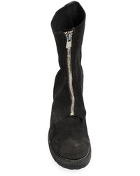 Bottes en cuir noires Guidi