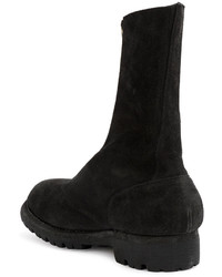 Bottes en cuir noires Guidi