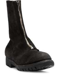 Bottes en cuir noires Guidi